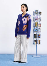 WANDO CARDIGAN - ELECTRIC BLUE
