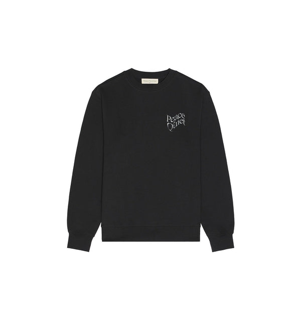 WARPED CREWNECK - BLACK