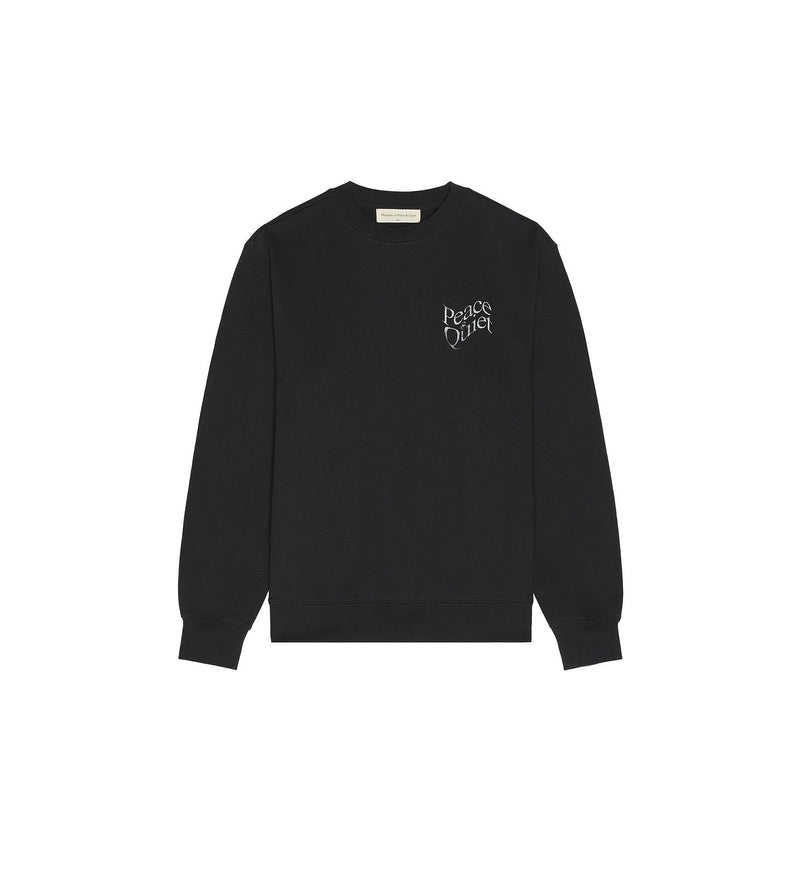WARPED CREWNECK - BLACK