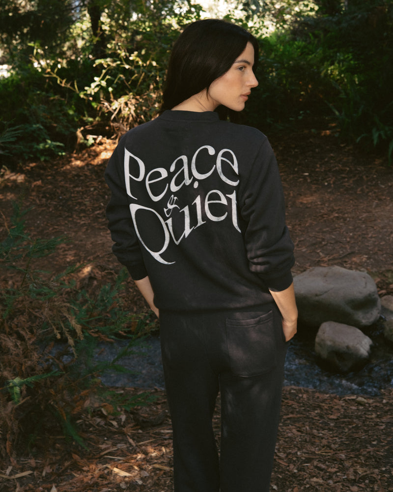 WARPED CREWNECK - BLACK