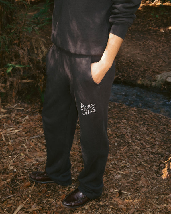 WARPED SWEATPANTS - BLACK