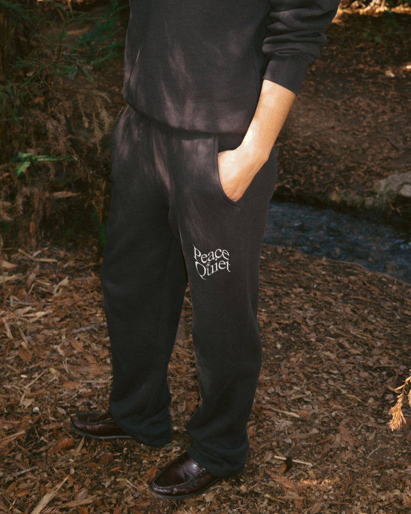 WARPED SWEATPANTS - BLACK