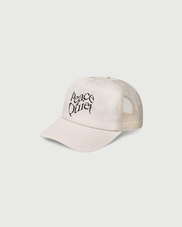 WARPED TRUCKER HAT - BONE