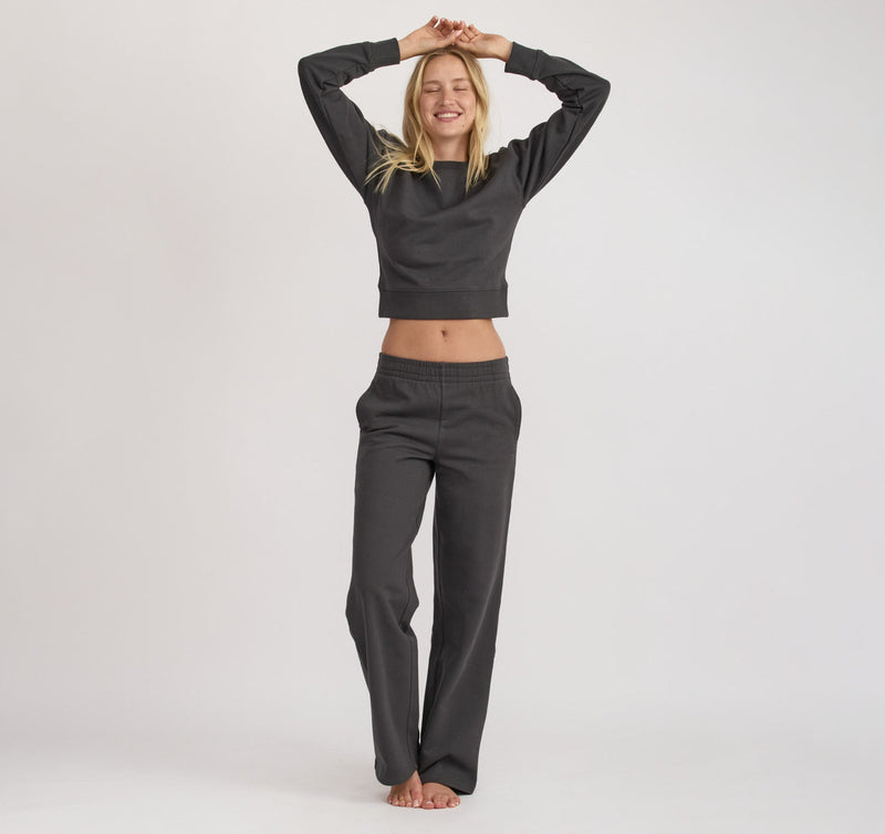 WEEKEND BOXY SWEATSHIRT - SLATE