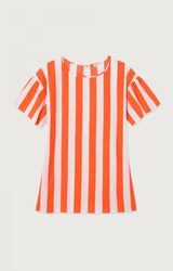 WOMEN'S DRESS OOZY - RAYURES ORANG