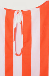 WOMEN'S DRESS OOZY - RAYURES ORANG