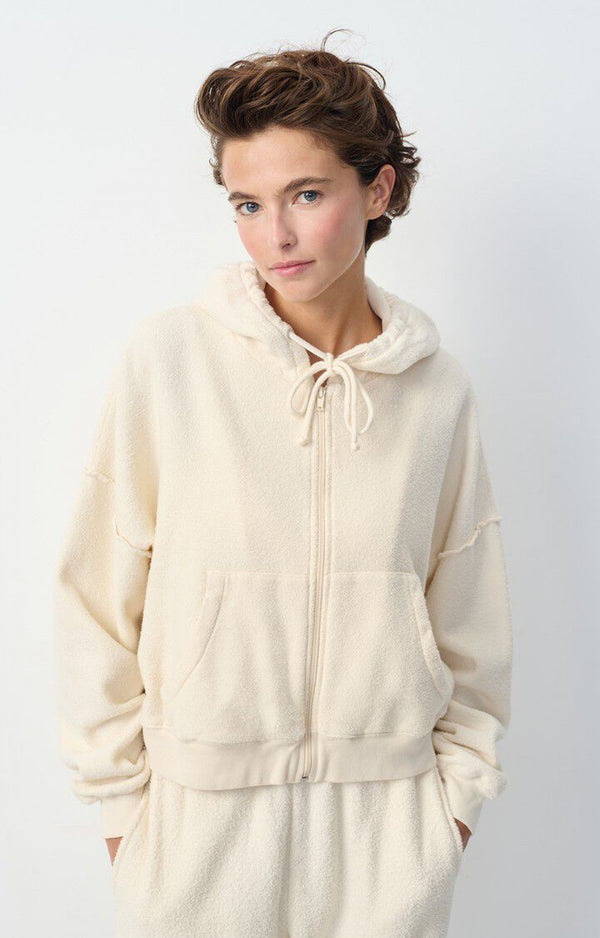 WOMEN'S HOODIE BOBYPARK - ECRU