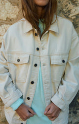 WOMEN'S JACKET SNOPDOG - ECRU