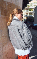 WOMEN'S JACKET YOPDAY - GREY SALT AND PEPPER