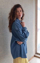 WOMEN'S SHIRT IZEWAY LS - MEDIUM BLUE