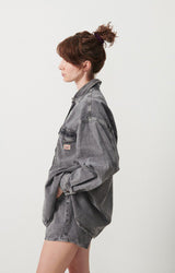 WOMEN'S SHIRT JAZY - GREY