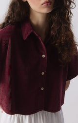 WOMEN'S SHIRT PADOW SS - BETTERAVE VINTAGE