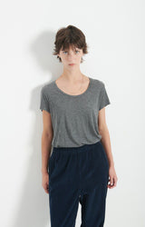 WOMEN'S T-SHIRT JACKSONVILLE SS - CHARCOAL MELANGE