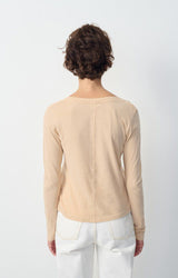 WOMEN'S T-SHIRT LS GAMIPY - SAND
