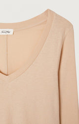WOMEN'S T-SHIRT LS GAMIPY - SAND