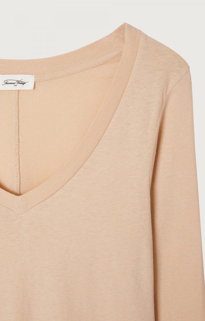 WOMEN'S T-SHIRT LS GAMIPY - SAND