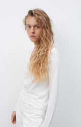 WOMEN'S T-SHIRT LS GAMIPY - WHITE