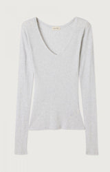 WOMEN'S T-SHIRT LS MASSACHUSETTS - HEATHER GREY