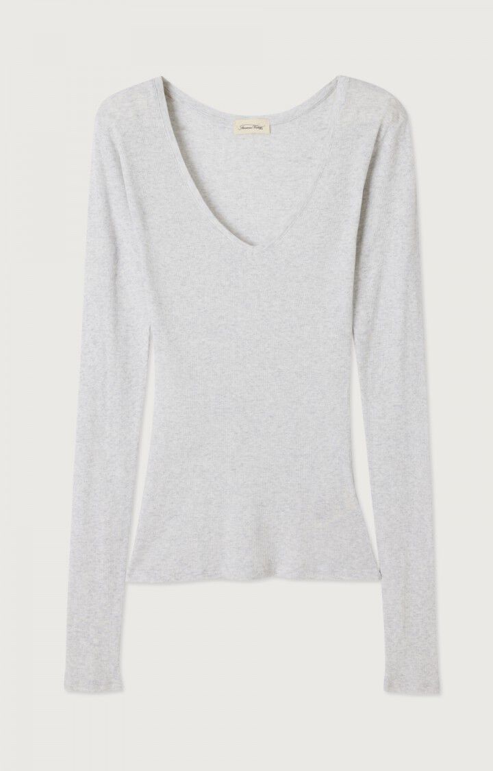 WOMEN'S T-SHIRT LS MASSACHUSETTS - HEATHER GREY