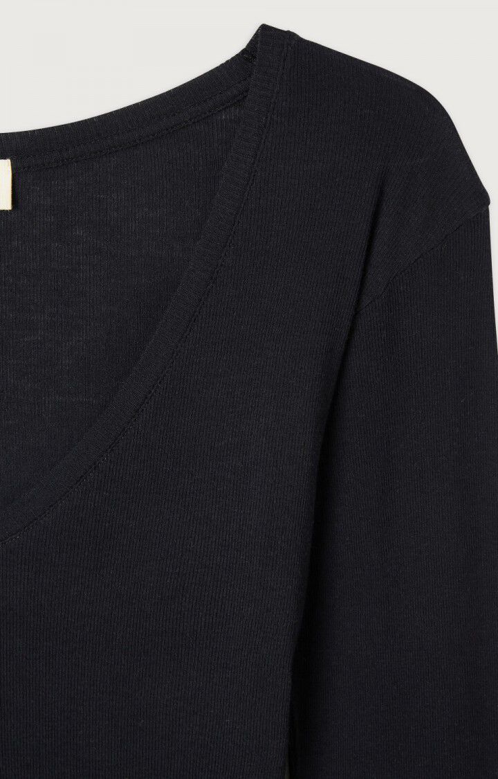 WOMEN'S T-SHIRT LS MASSACHUSETTS - NOIR