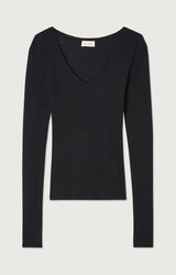 WOMEN'S T-SHIRT LS MASSACHUSETTS - NOIR