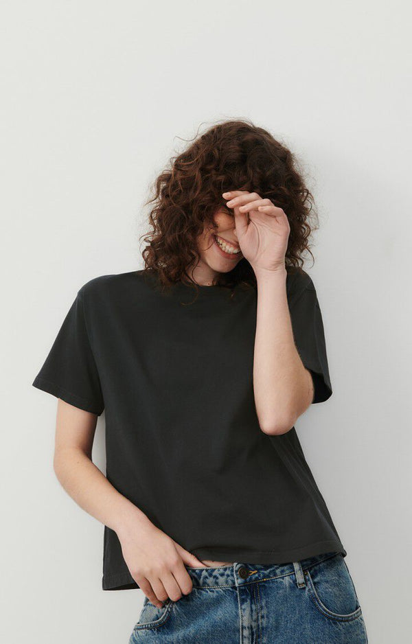 WOMEN'S T-SHIRT SS FIZVALLEY - VINTAGE CARBON