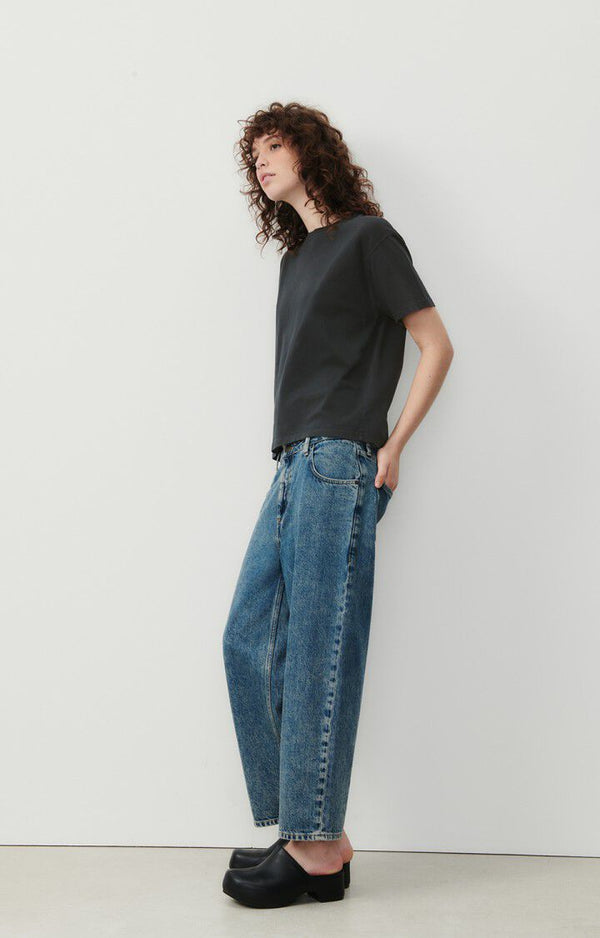 WOMEN'S T-SHIRT SS FIZVALLEY - VINTAGE CARBON