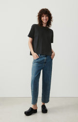 WOMEN'S T-SHIRT SS FIZVALLEY - VINTAGE CARBON
