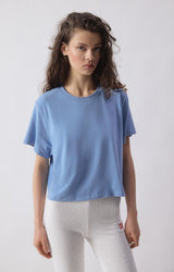 WOMEN'S T-SHIRT YPAWOOD - BLEU CHINE