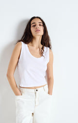 WOMEN'S TANK TOP APOLY - BLANC