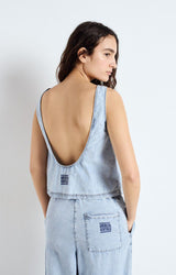 WOMEN'S TOP PAYBOU - BLUE SNOW