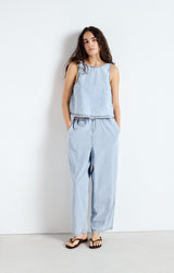 WOMEN'S TOP PAYBOU - BLUE SNOW