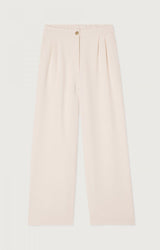 WOMEN'S WIDE-LEG TROUSERS AFAZ - ECRU