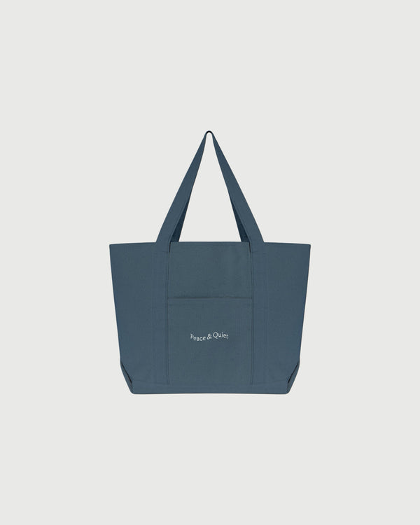 WORDMARK BOAT TOTE - SLATE