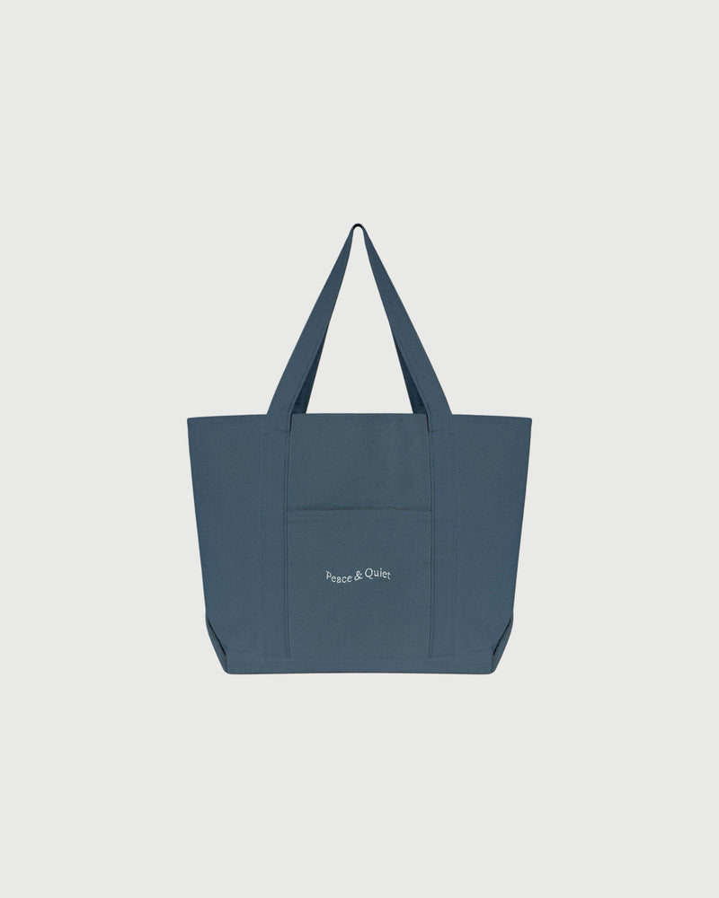 WORDMARK BOAT TOTE - SLATE
