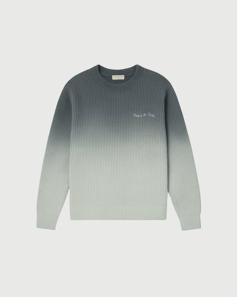 WORDMARK KNIT SWEATER - SLATE