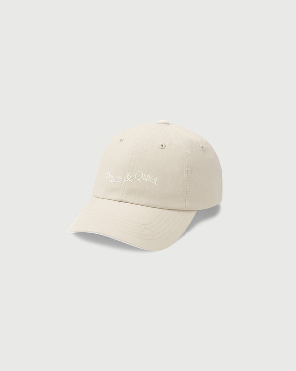 WORDMARK NYLON HAT - BONE