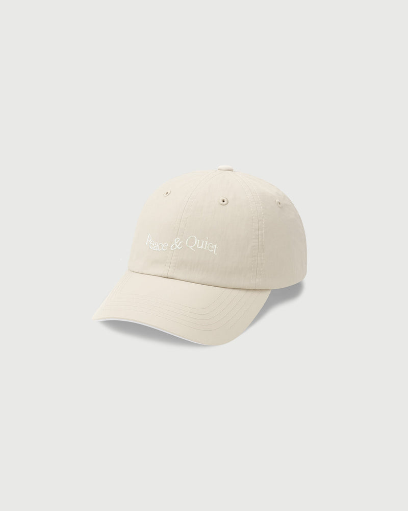 WORDMARK NYLON HAT - BONE