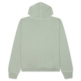 WORDMARK REVERSE STITCHED HOODIE - SAGE