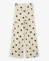 Wide-leg polka dot pants ecru Wynell