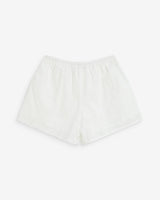 Wide embroidered cotton shorts white Wyler