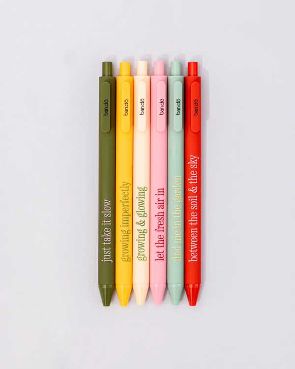 Write On Gel Pen Set - Garden Sayings