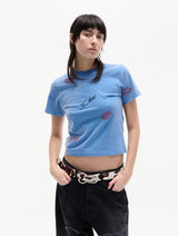 XO, Ti Amo T-shirt - Off-Blue