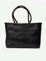 B WEAVE BASKET BIG - BLACK