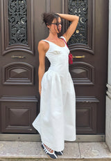 LUNA ROSA MAXI DRESS - PORCELAIN