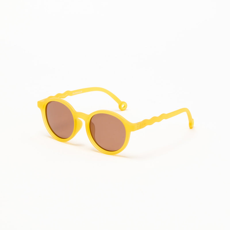 JUNIOR+ Oval Sunglasses-Citrus Yellow