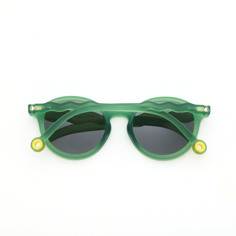 JUNIOR+ Oval Sunglasses-Olive Green