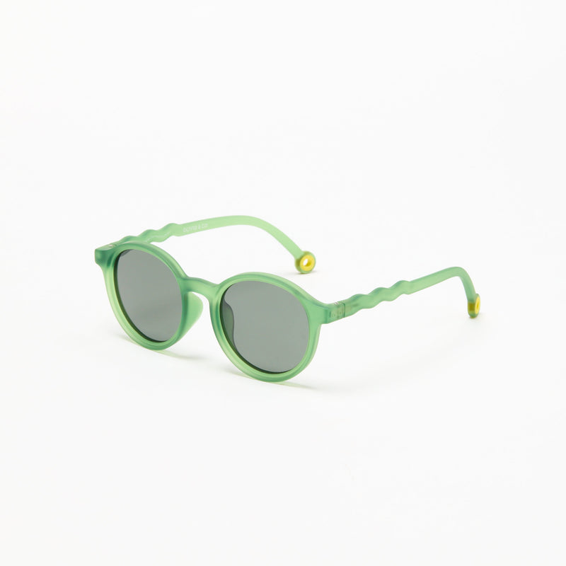 JUNIOR+ Oval Sunglasses-Olive Green