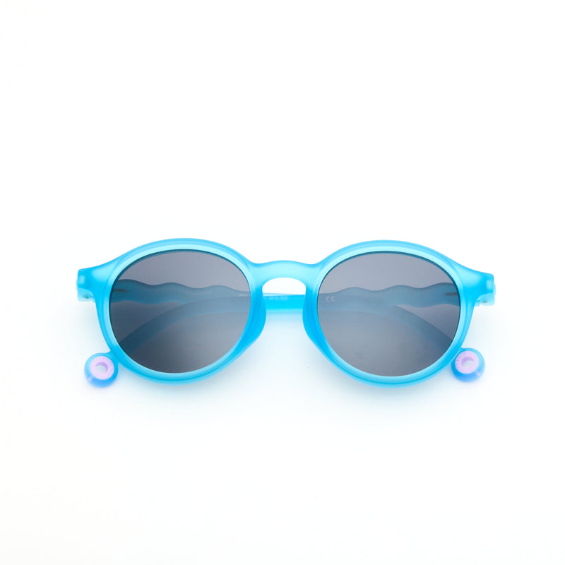 JUNIOR+ Oval Sunglasses-Reef blue