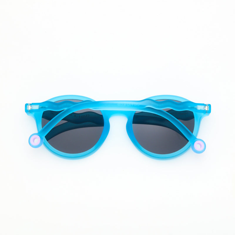 JUNIOR+ Oval Sunglasses-Reef blue